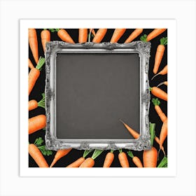 Carrots In A Frame 25 Art Print