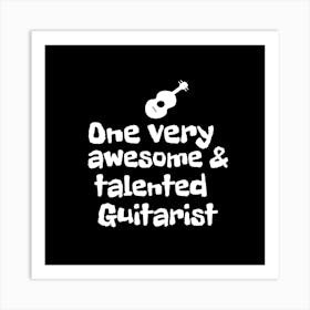 Talented Guitarist Art Print