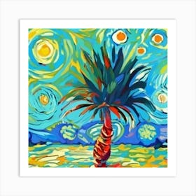 Palm Tree By Van Gogh Art Print