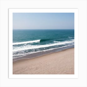 Aerial Shot Of A Beach Art Print