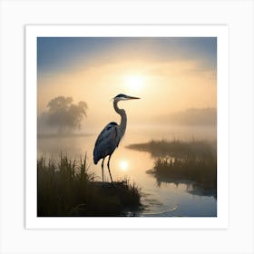 Great Blue Heron Art Print