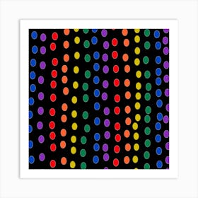 Rainbow Dots Art Print