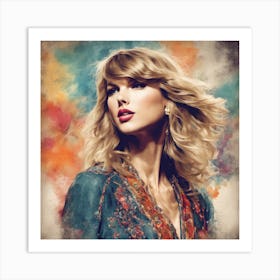 Taylor Swift ( Bohemian Design ) 2 Art Print