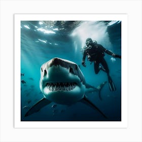 Great White Shark Art Print