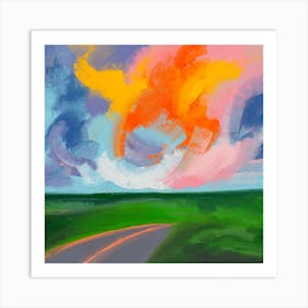 Cloud Of Colors Art Print