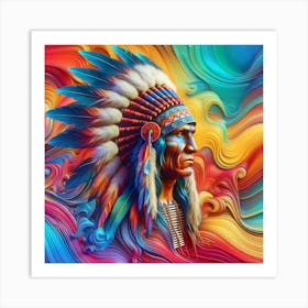 Indian Chief 2 Art Print