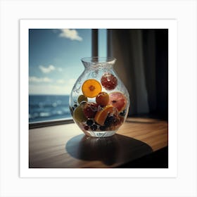 Fruit In A Vase Art Print