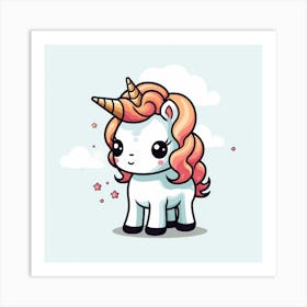 Cute Unicorn 316 Art Print