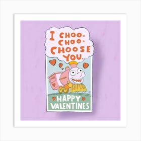 I Choose You, Valentine's Illustration Art Print