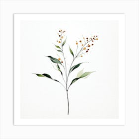 plant minimalist 4 Art Print