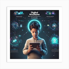 Digital Nuvolve Art Print