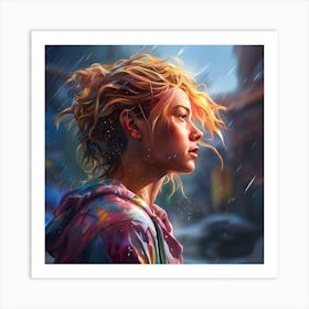 Raining Colors On Me Art Print