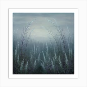 Whispers Of Tranquility A Serene Floral Landscape (2) Art Print