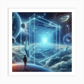 Futuristic Space 1 Art Print