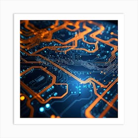 Circuit Board 11 Art Print