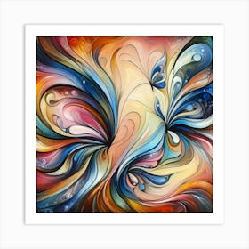 Abstract Butterfly Art 2 Art Print