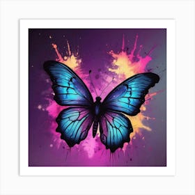 Butterfly Painting 312 Art Print