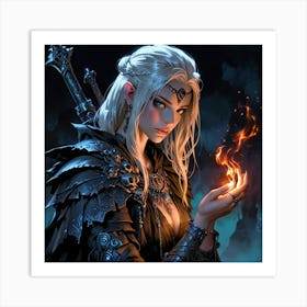 Elven Girl 1 Art Print