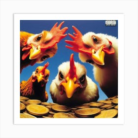 Chicken 90s Band Album Cover Art Print