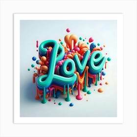 Love 3d Art Print