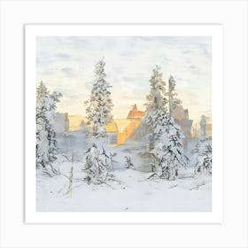 Winter Scene 10 Art Print