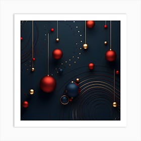 Christmass Abstract 004 Art Print