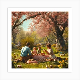 Picnic In The Park Art Print