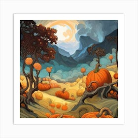 Pumpkin Patch Art Print