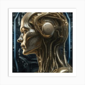 Futuristic Woman 62 Art Print