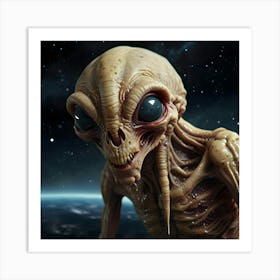 An Image Of An Alien Creatures From Space 1 Art Print