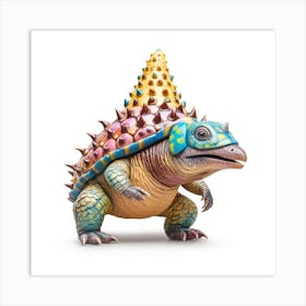 Dinosaur Horned Lizard Art Print