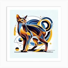 Abyssinian Cat 04 1 Art Print