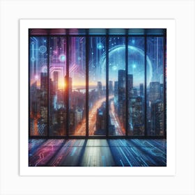 Futuristic Cityscape 36 Art Print