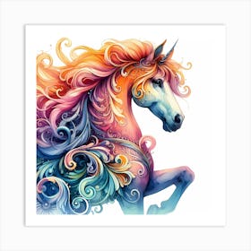 Unicorn Painting 4 Art Print