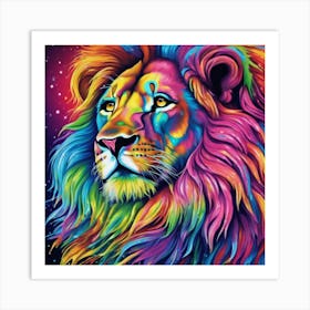 Lion Painting 1 Art Print