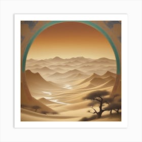 Desert Landscape Art Print