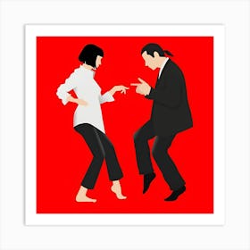 Man And Woman Dancing 2 Art Print