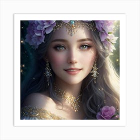 Enigmatic Fairy Queen Art Print