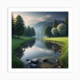 Landscape Hd Wallpaper 1 Art Print