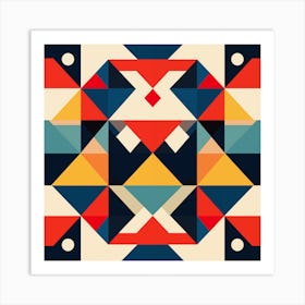 Geometric Abstract Painting Art Print