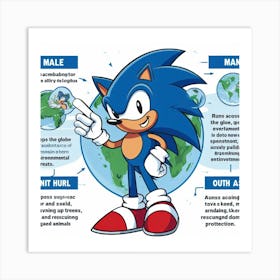 Sonic The Hedgehog 37 Art Print