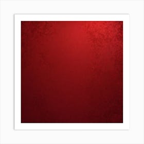 Red Grunge Background Art Print