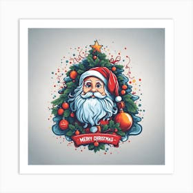 Christmas Santa Art Print