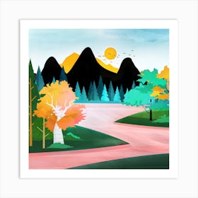 Colorful Wilderness Art Print