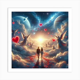 Love In The Sky Art Print