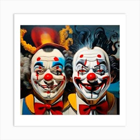 Clowns Art Print