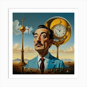 Salvador Dalí's, otherworldly feel, and its melting clocks Art Print