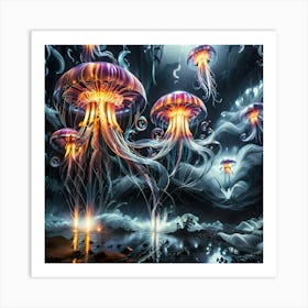 Farout Jellyfish 5 Art Print