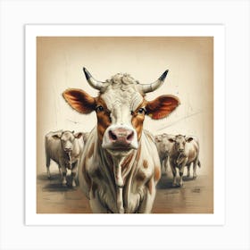 Cow!! 5 Art Print