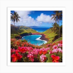 Hawaiian beautiful Flowers 1 Art Print